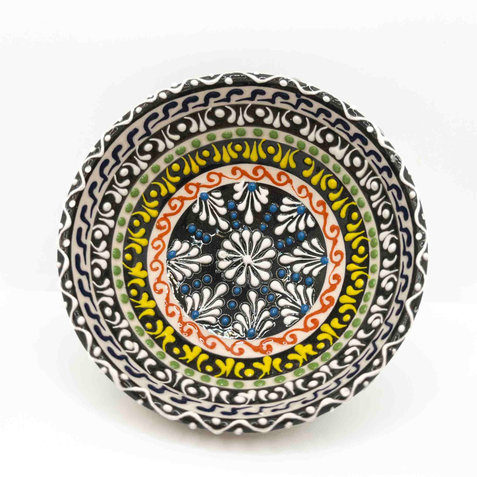 Cuenco cerámica artesanal turca 10cm mesmerise multicolor