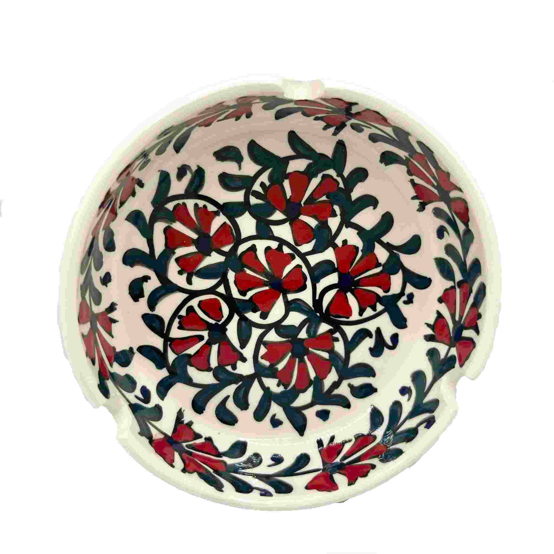 Cenicero de cerámica Clove rojo