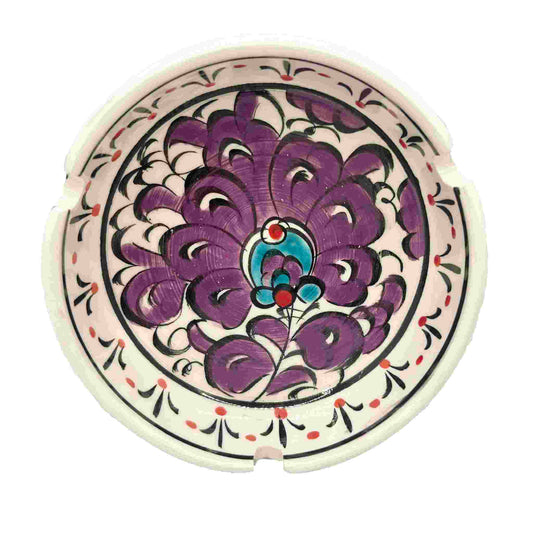 Cenicero de cerámica grande Lotus violeta