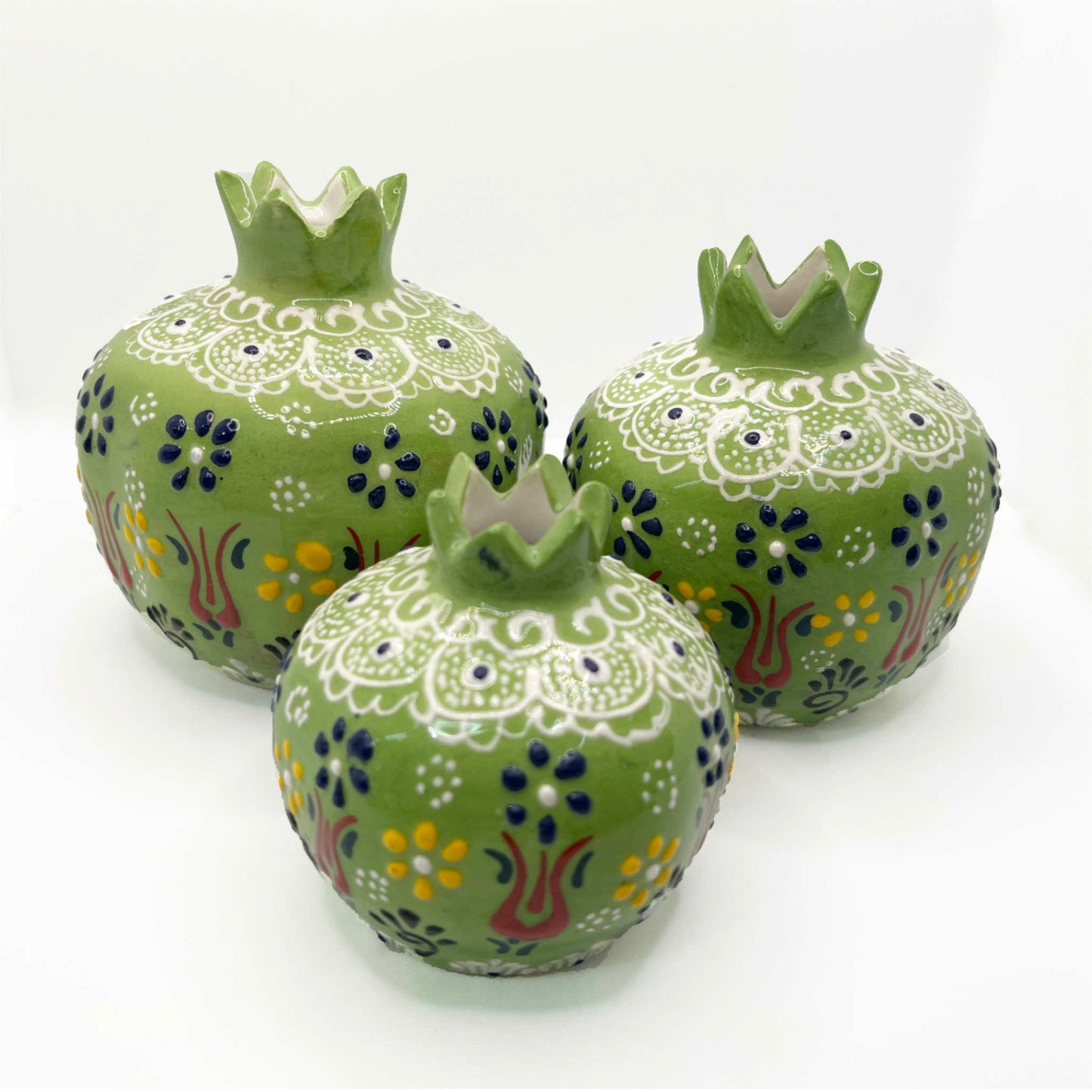 Granada turca de cerámica verde