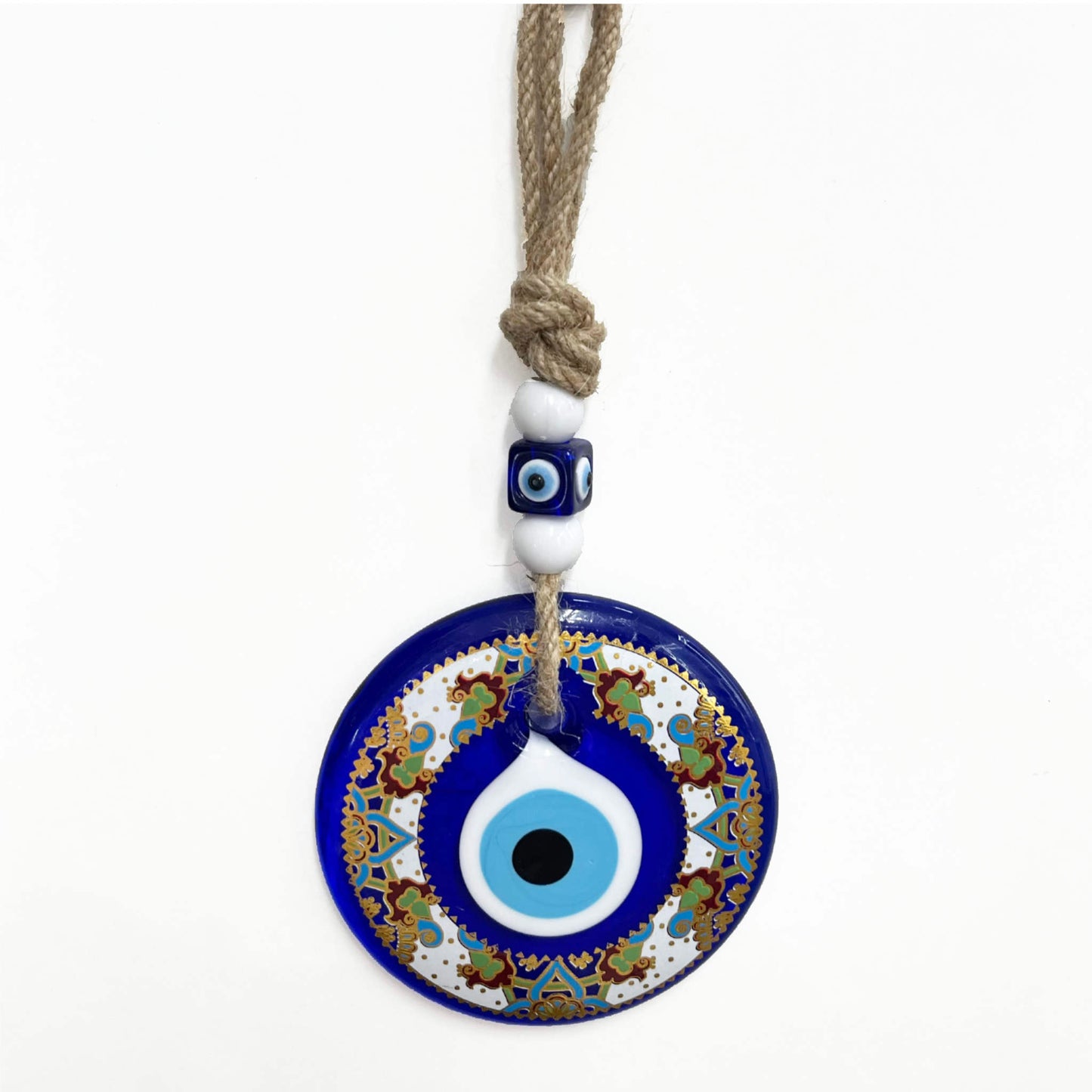 Amuleto ojo turco de pared estampado multicolor